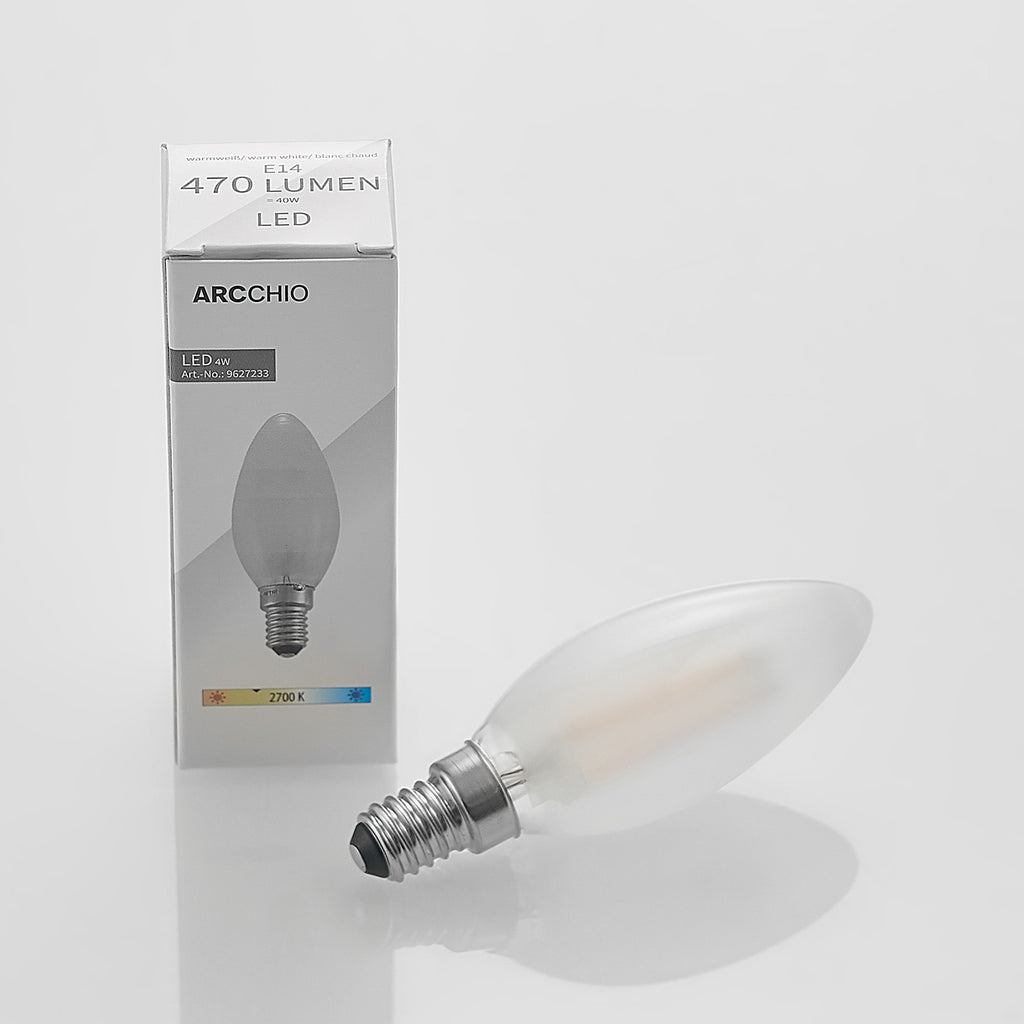 Montert LED kronelysform E14 4W matt 2700K dimbar 470lm Arcchio