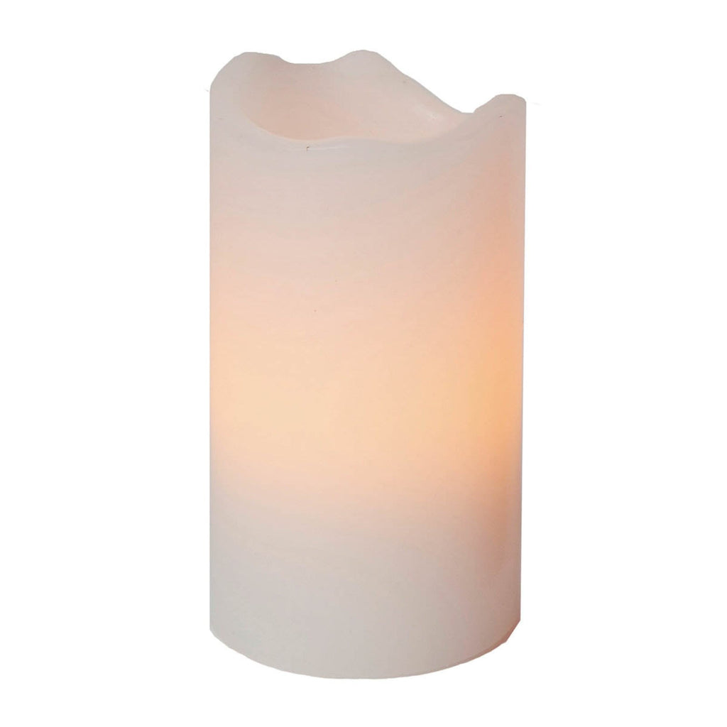 Nærbilde av LED-kubbelys Candle 4-er sett med fjernkontroll hvit