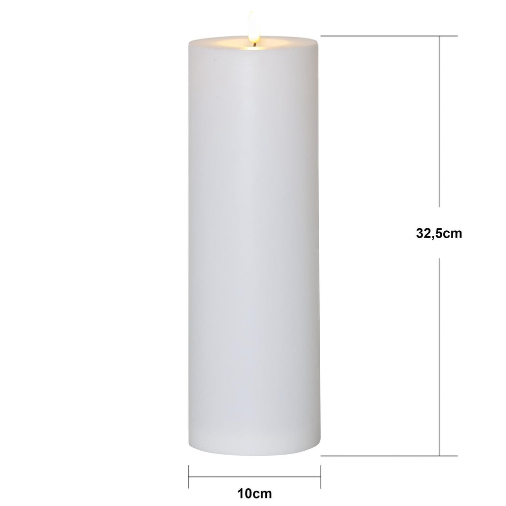 Montert LED-kubbelys Flamme Rak hvit plast i dekorasjon