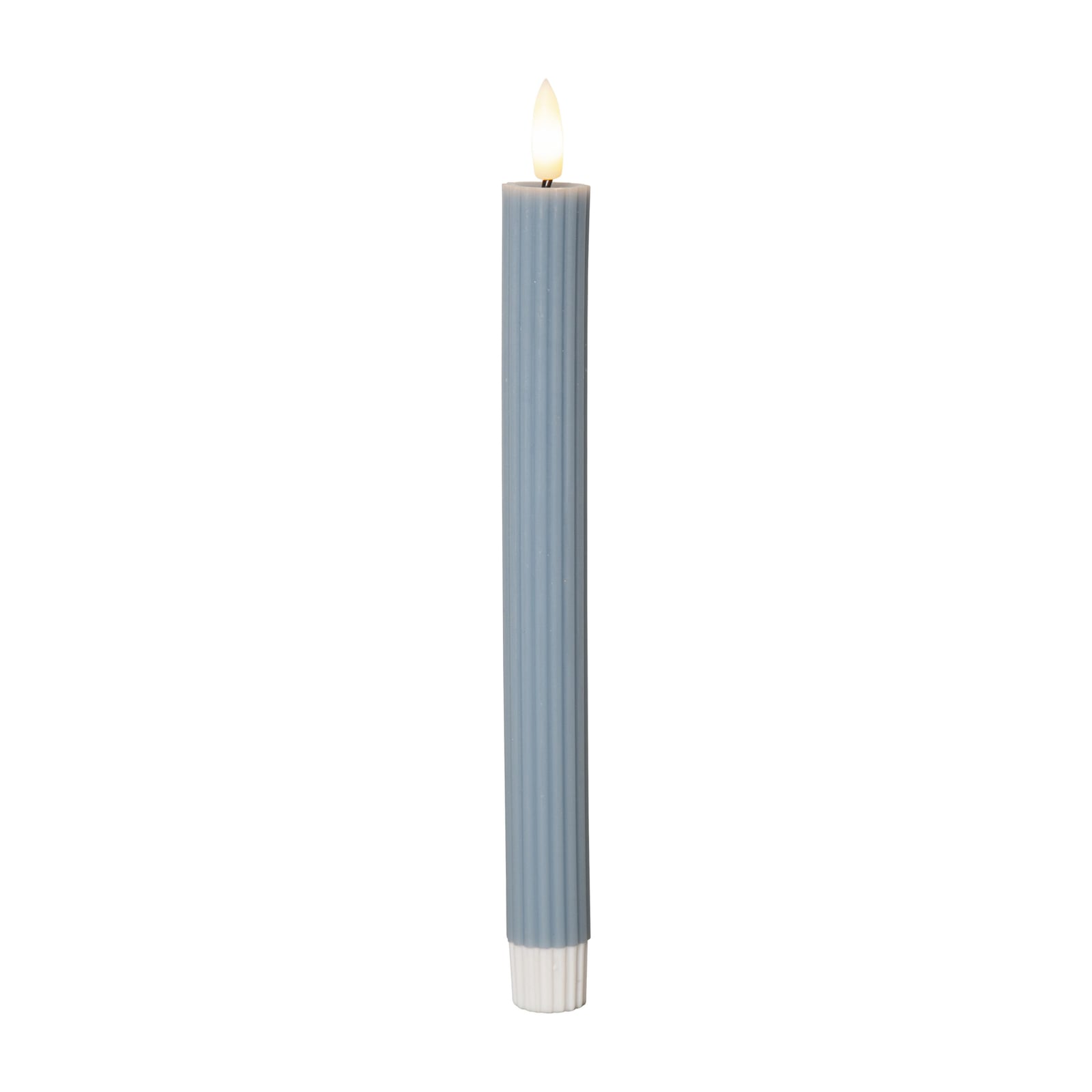 LED-kubbelys Flamme Stripe blå 25 cm detalj