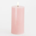 LED-kubbelys Sille rosa ekte voks 15 cm Sirius forfra
