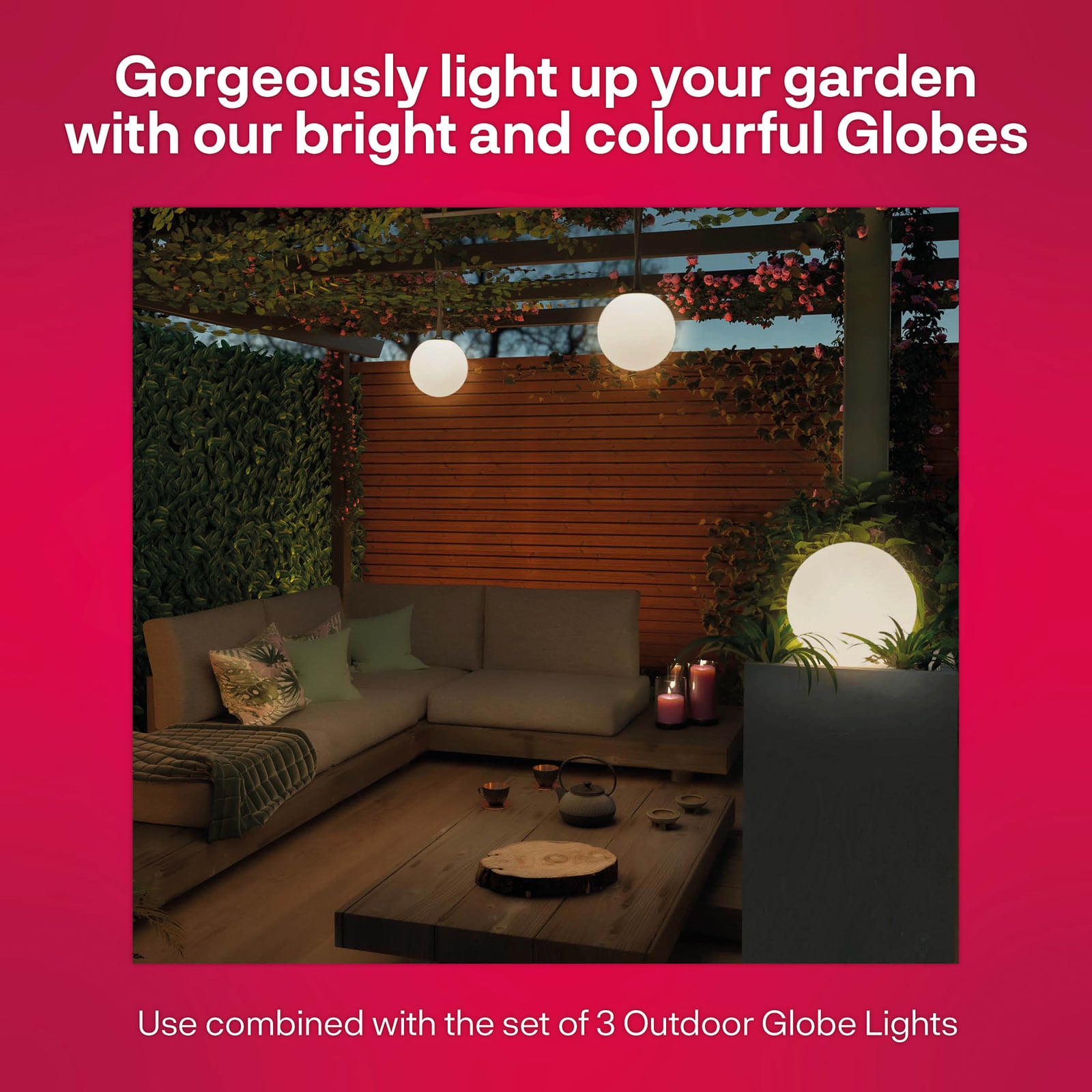 Detalj av LED kulelampe Smart Outdoor Globe RGB tillegg