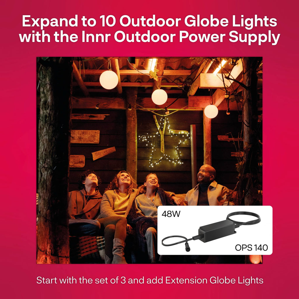 LED kulelampe Smart Outdoor Globe RGB tillegg med opphengsløkke