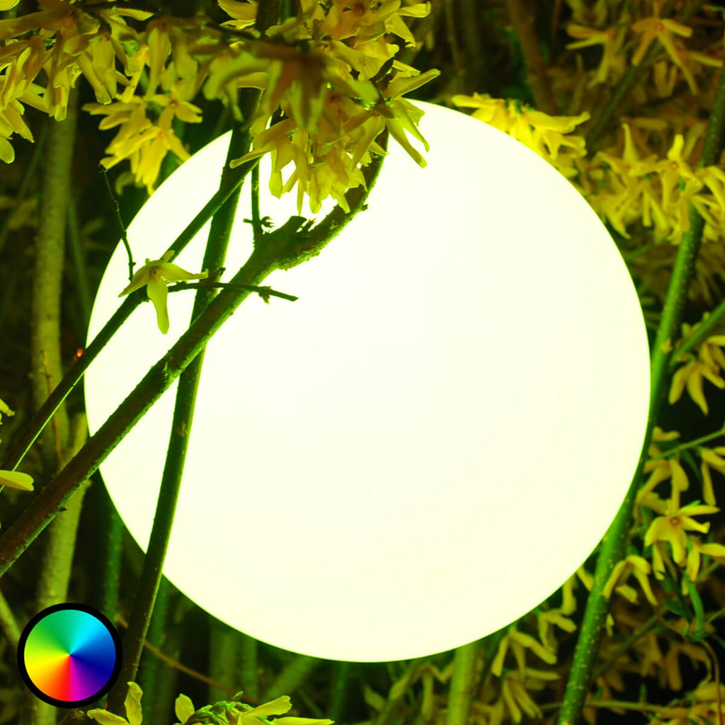 LED kulelampe utendørs RGB dimbar Ø25 cm Smart&Green forfra