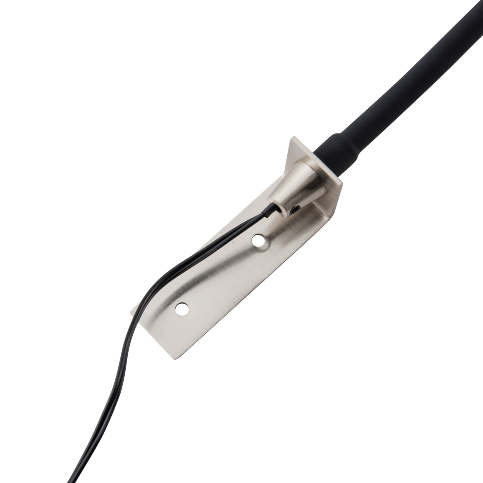 LED leselampe Flexola dimbar nikkel med klemme med kabel