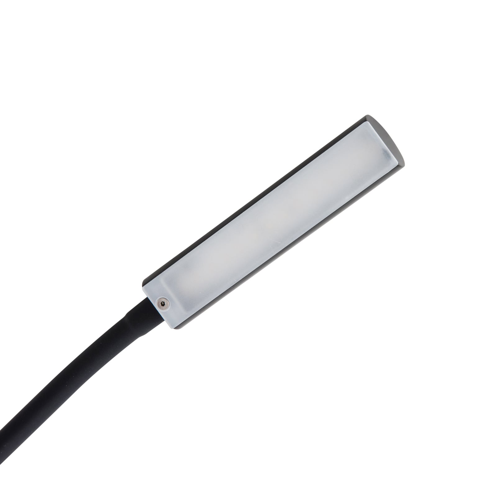Montert LED leselampe Flexola svart med fleksarm dimbar 4W