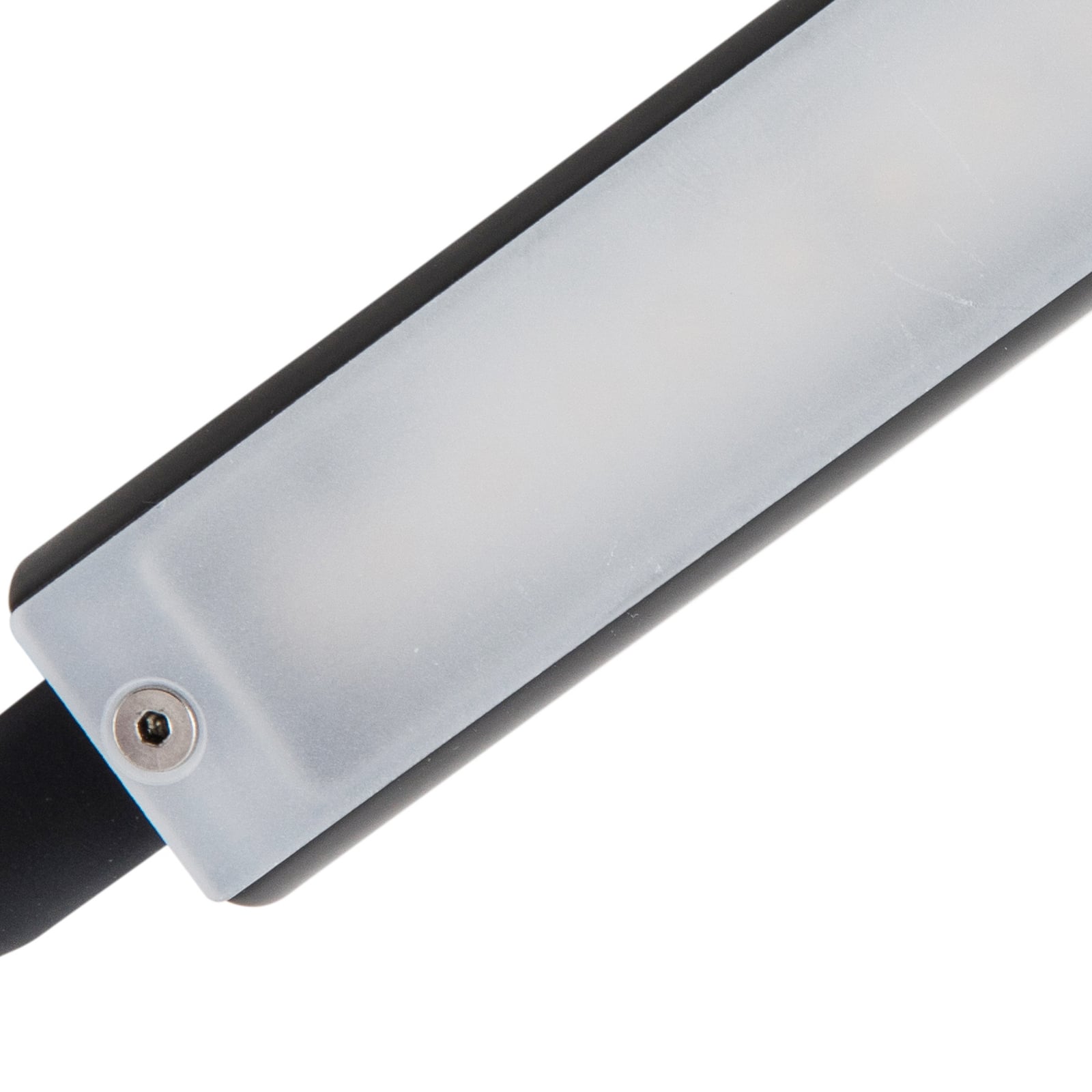 LED leselampe Flexola svart med fleksarm dimbar 4W fra siden