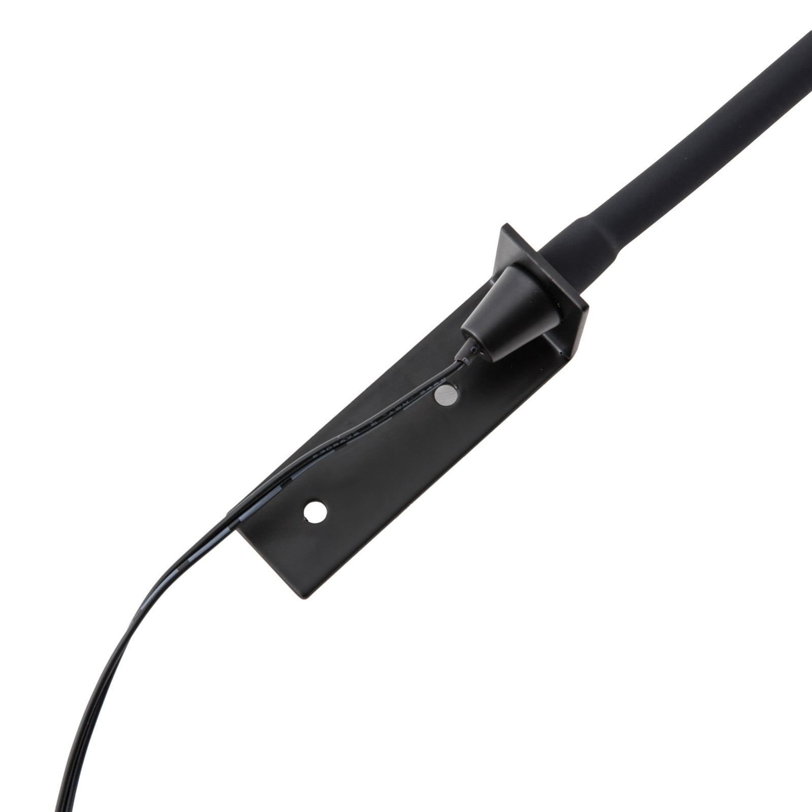LED leselampe Flexola svart med fleksarm dimbar 4W opplyst