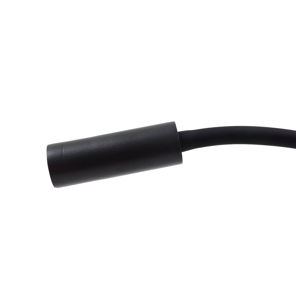LED leselampe Hetti svart metall med bryter sideprofil