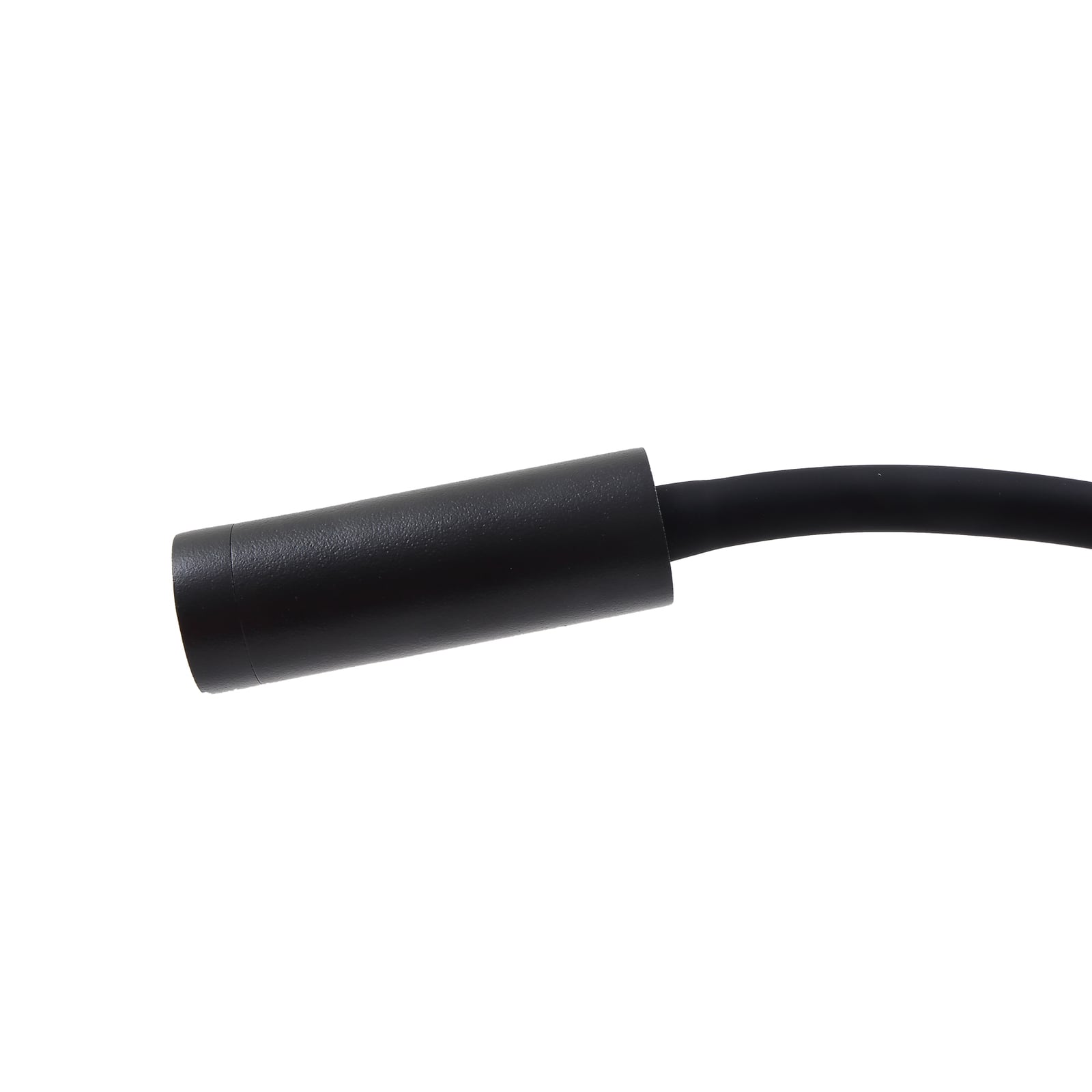 LED leselampe Hetti svart metall med bryter sideprofil