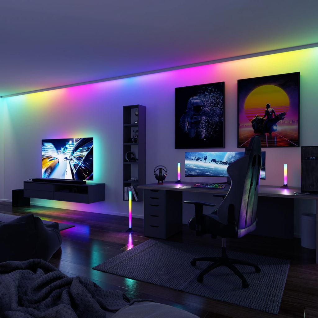 LED lightbar RGB dimbar 60 cm 2-pakning med fjernkontroll - Paulmann bakside