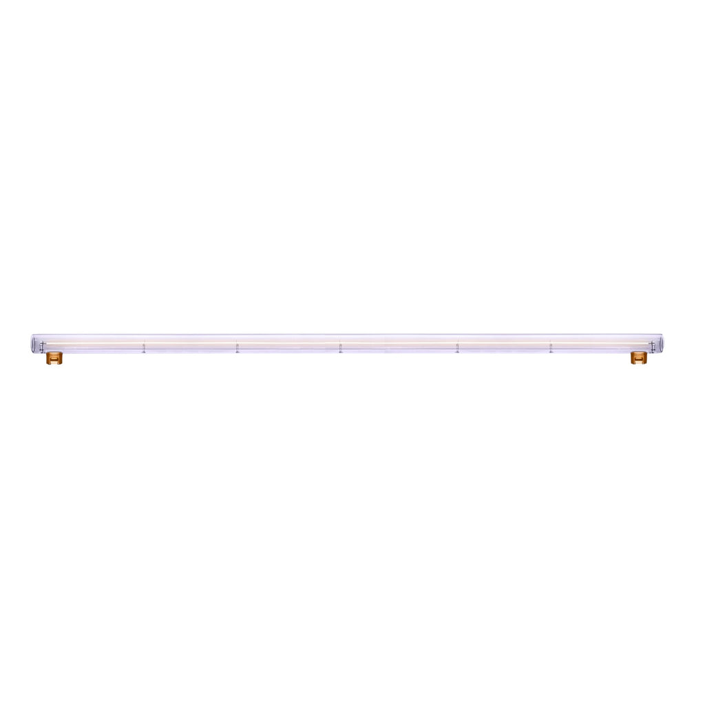 LED linjepære S14s 6W 100 cm 2200K dimbar klar filament forfra