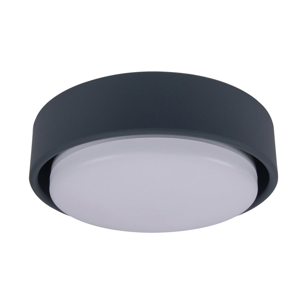 LED-lys for takvifte antrasitt GX53 12W 3000K dimbar forfra
