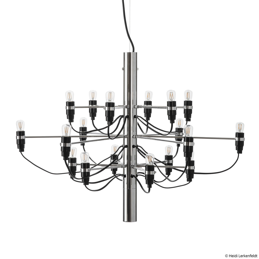 LED lysekrone 2097/18 dimbar krom Ø69 cm 18-lys bakside