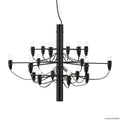 LED lysekrone 2097/18 frostet svart forfra