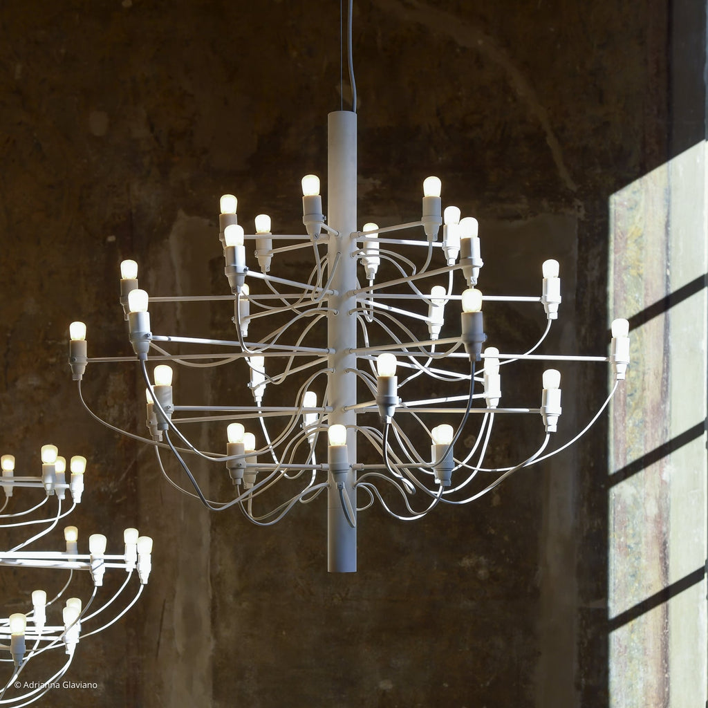 LED lysekrone 2097/30 dimbar hvit Ø88 cm forfra