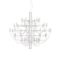 LED lysekrone 2097/50 dimbar hvit Ø100 cm fra FLOS sett forfra