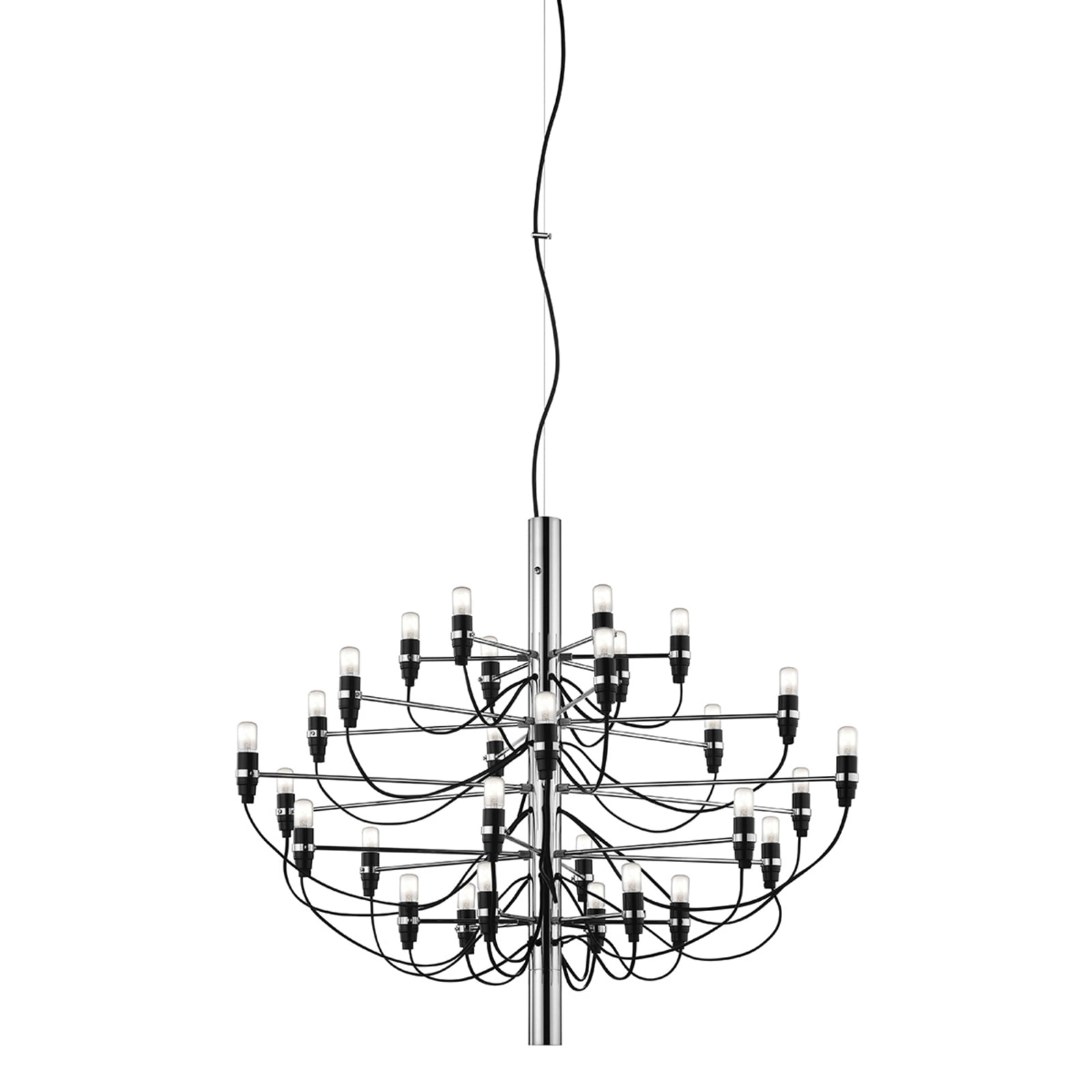 LED-lysekrone 2097/50 krom 50-armet montert i rom