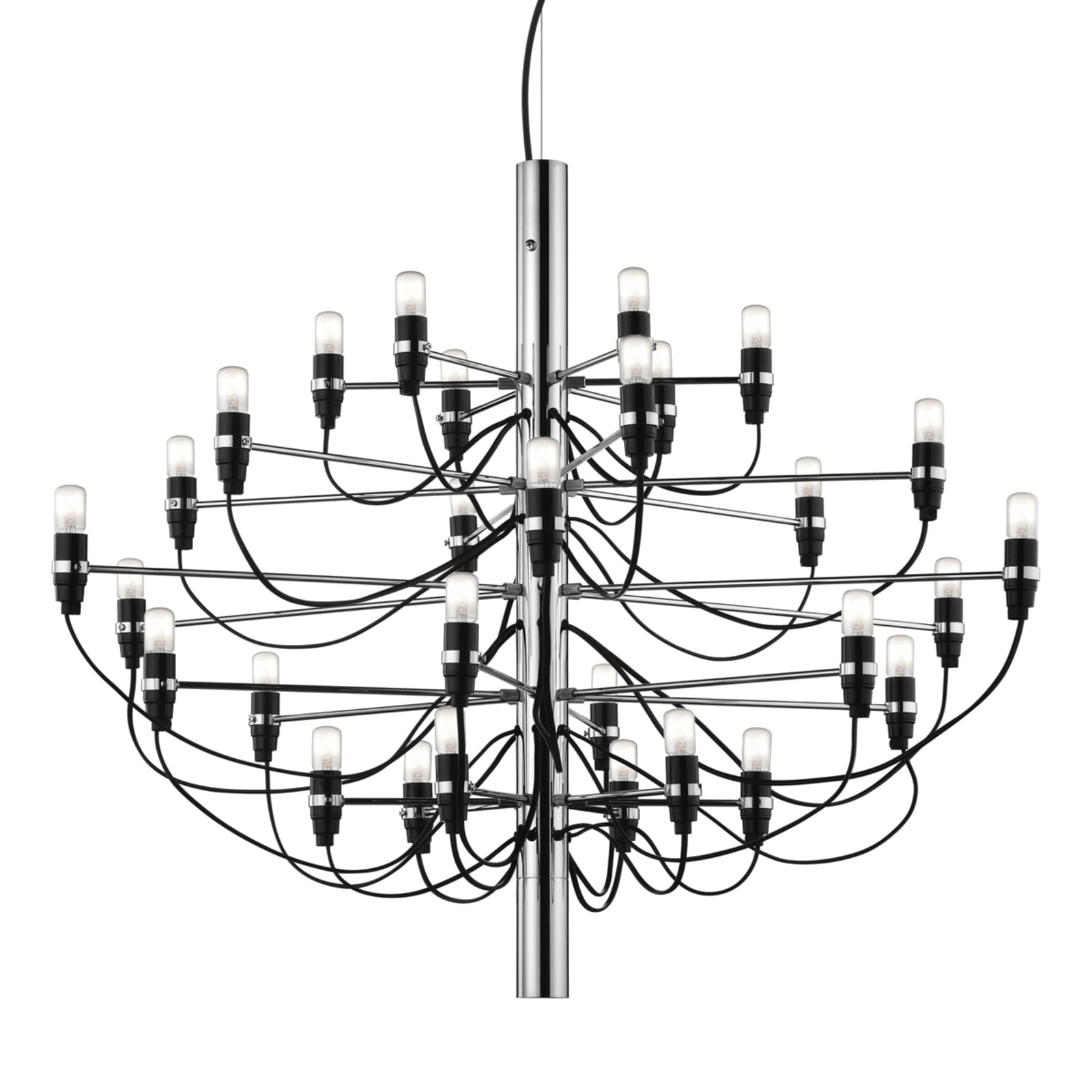 Nærbilde av LED-lysekrone 2097/50 krom 50-armet arm
