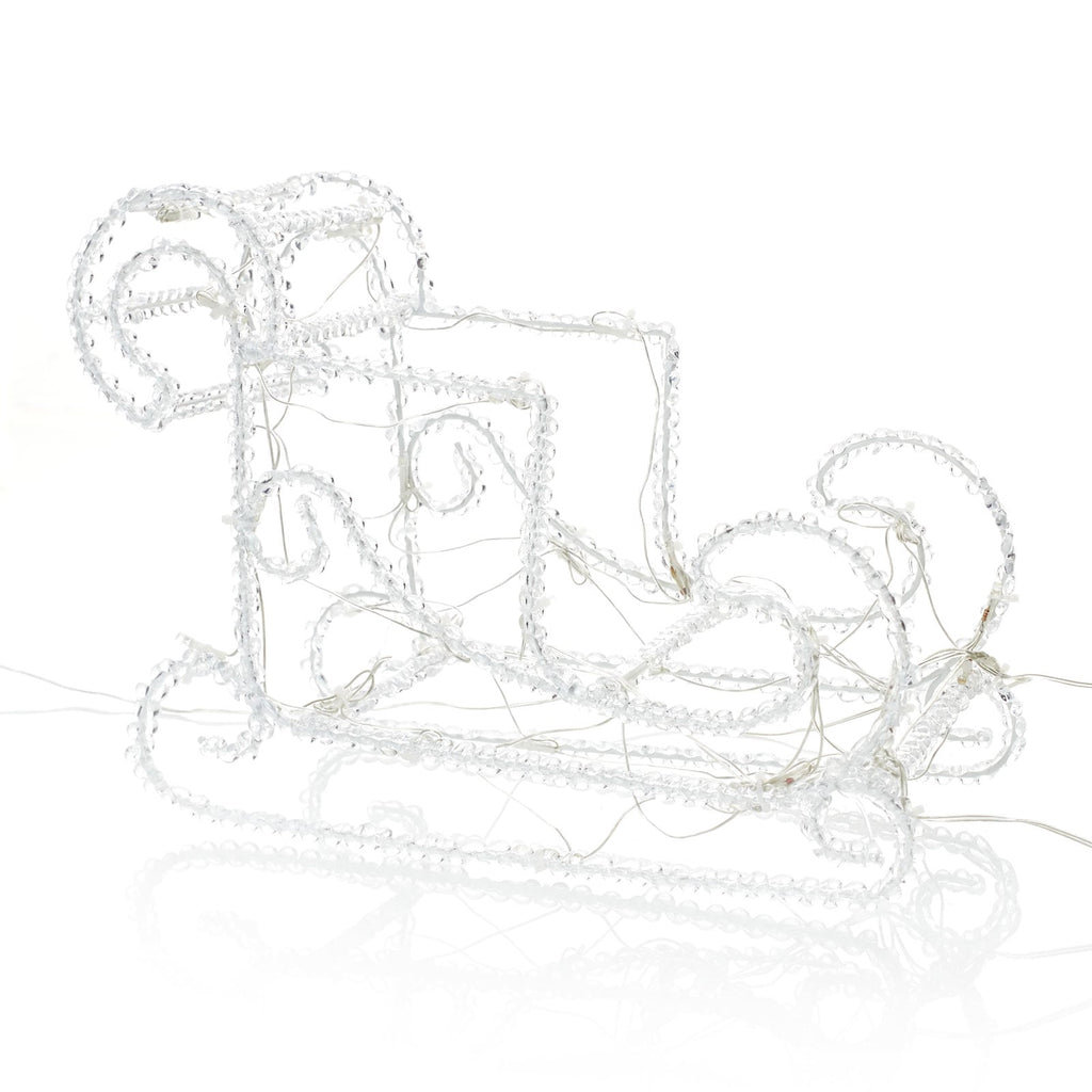 LED-lysfigur reinsdyr med slede 84 LED 70 cm IP44 - Konstsmide sideprofil
