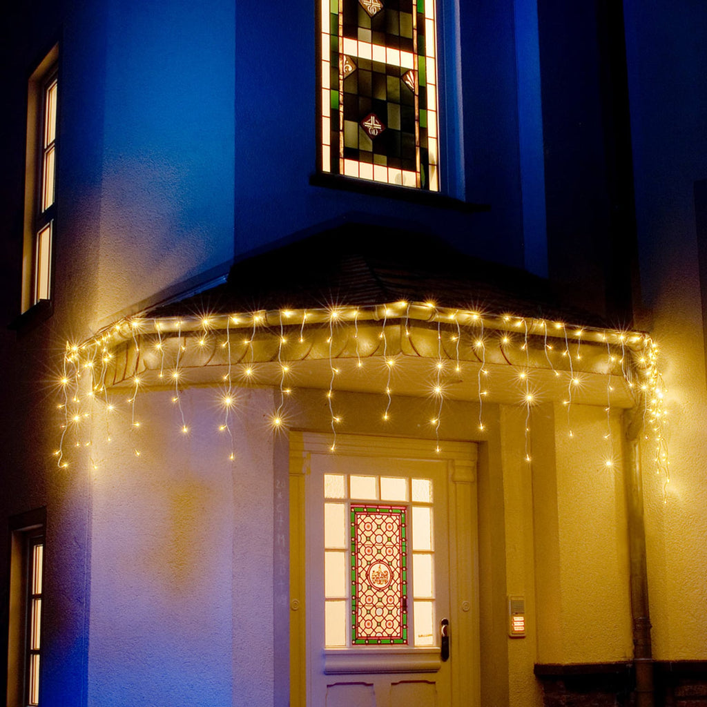 LED-lysgardin istapper 96 LED varmhvit 3 m IP44 - Konstsmide bakside