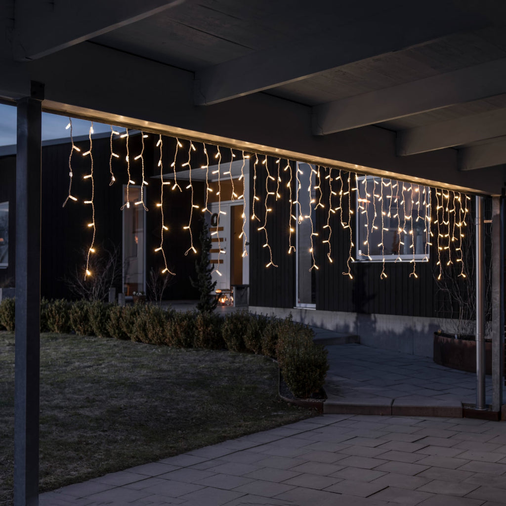 LED-lysgardin startsett 100 lys 2,5 m IP67 varmhvit - Konstsmide nærbilde av LED