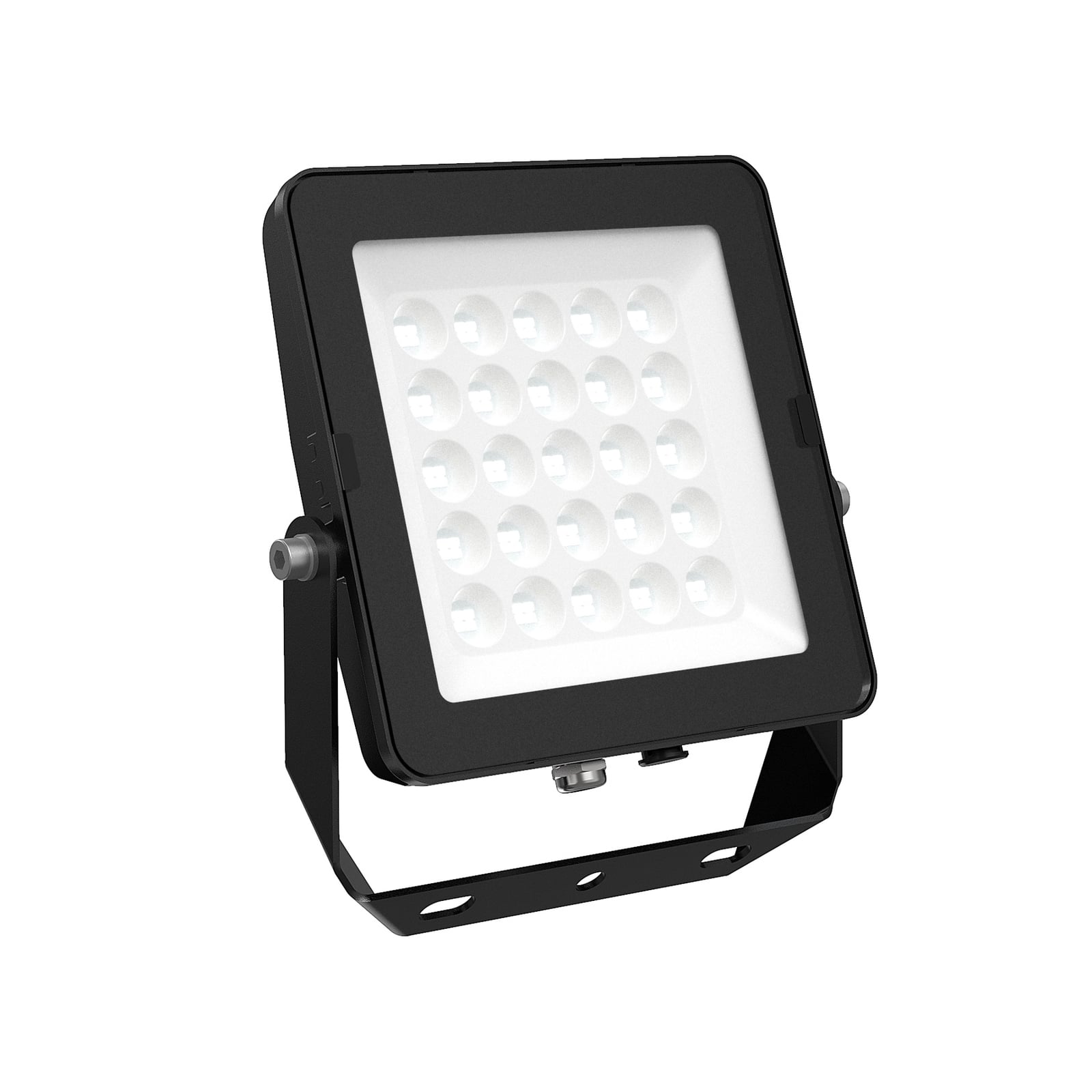 LED lyskaster SLC Lite 50W 4000K IP66 svart matt forfra