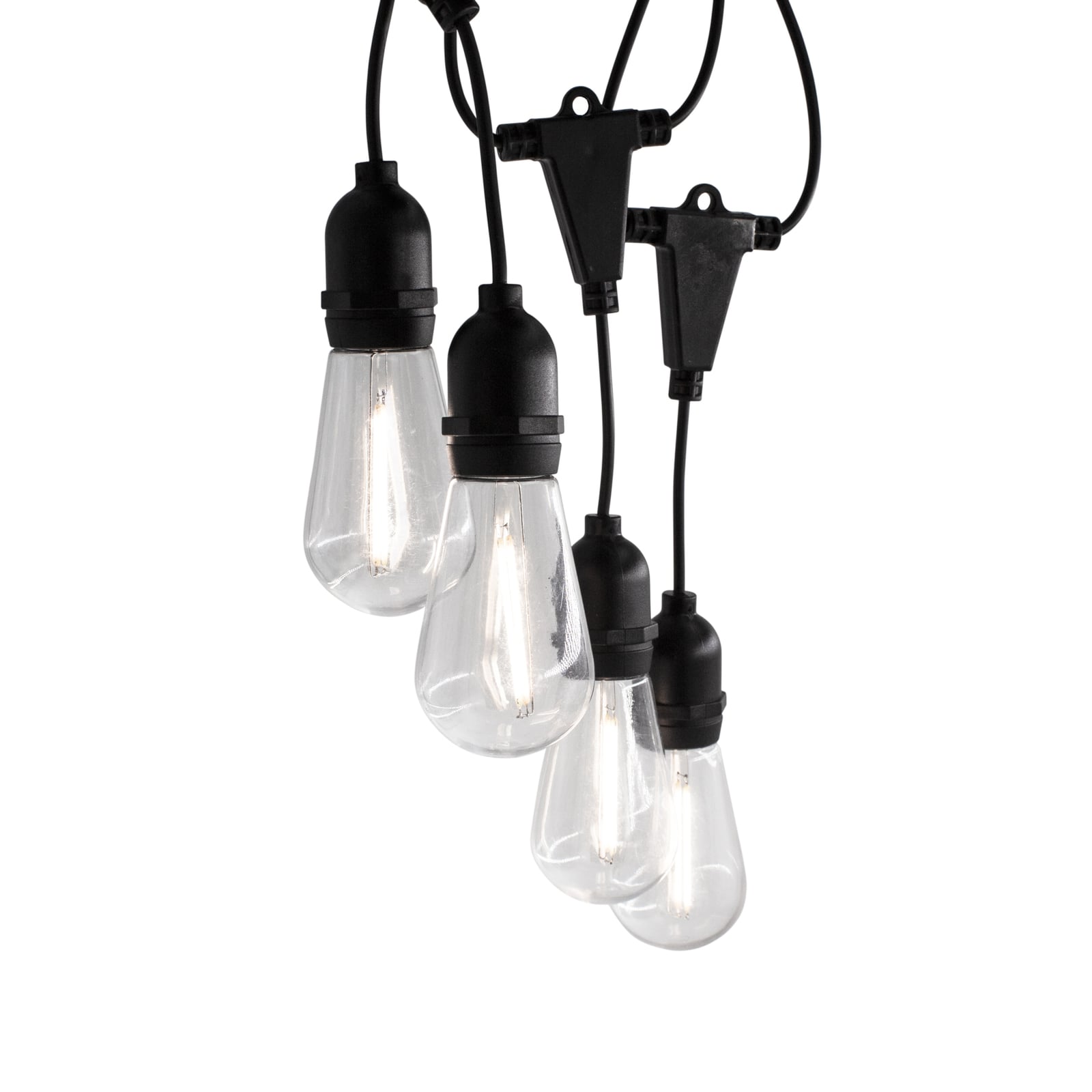 LED lyslenke 10 vintage filamentpærer dimbar 10m IP65 Lite Bulb Moments forfra