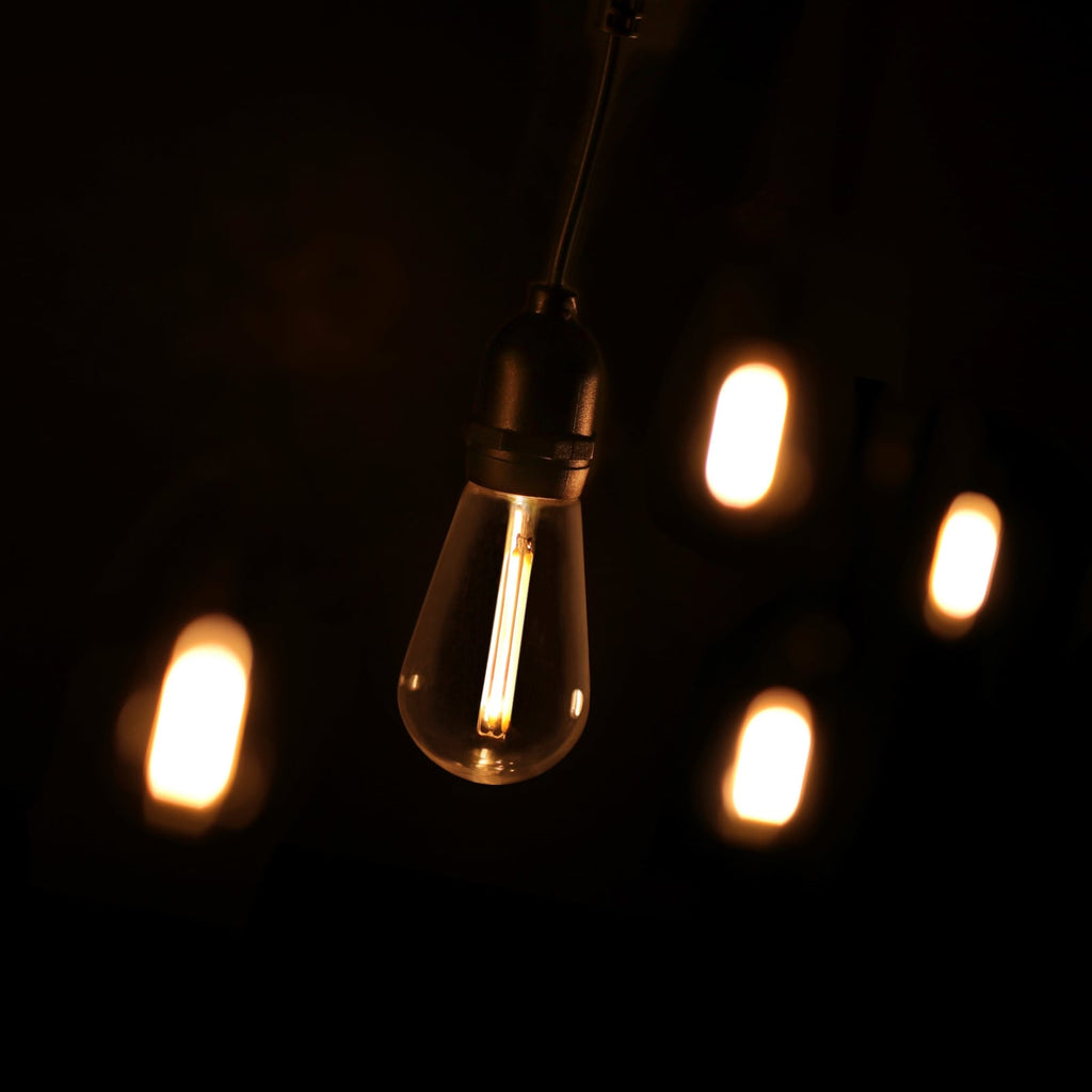 LED lyslenke 10 vintage filamentpærer dimbar 10m IP65 Lite Bulb Moments bakside