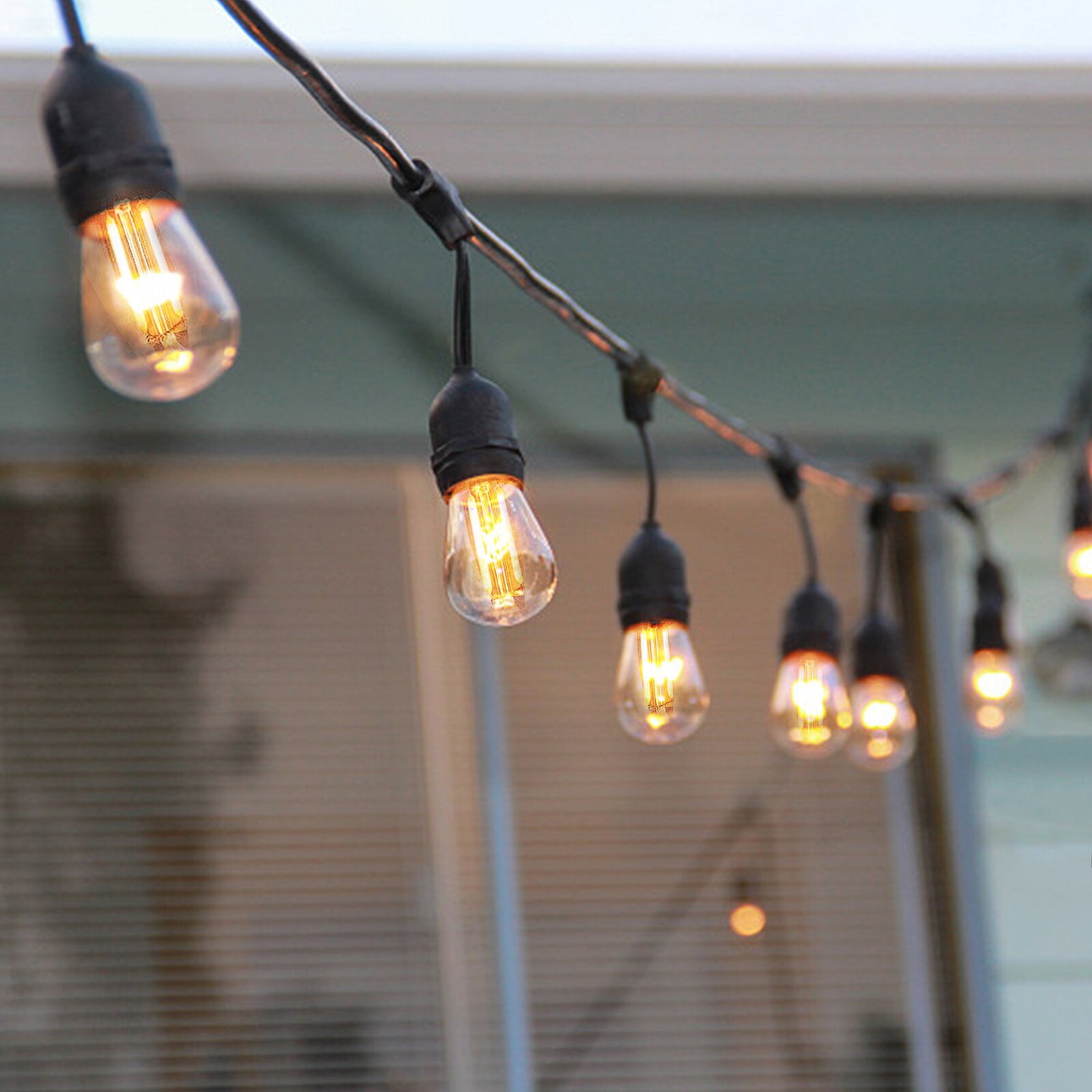 LED lyslenke 10 vintage filamentpærer dimbar 10m IP65 Lite Bulb Moments detalj av pære