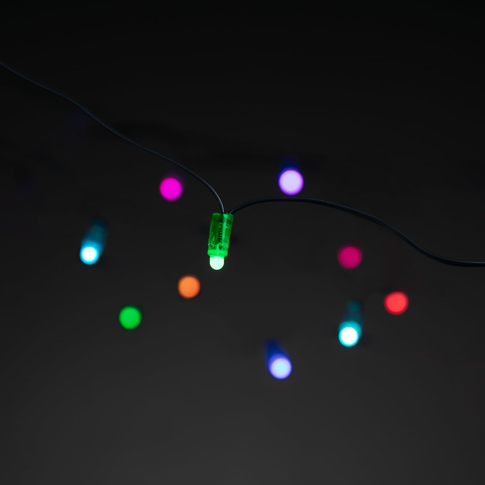 LED lyslenke 50 dioder RGB dimbar 10m IP65 - Lite Bulb Moments bakside