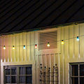 LED lyslenke Biergarten 10 lys flerfarget IP44 varmhvit forfra