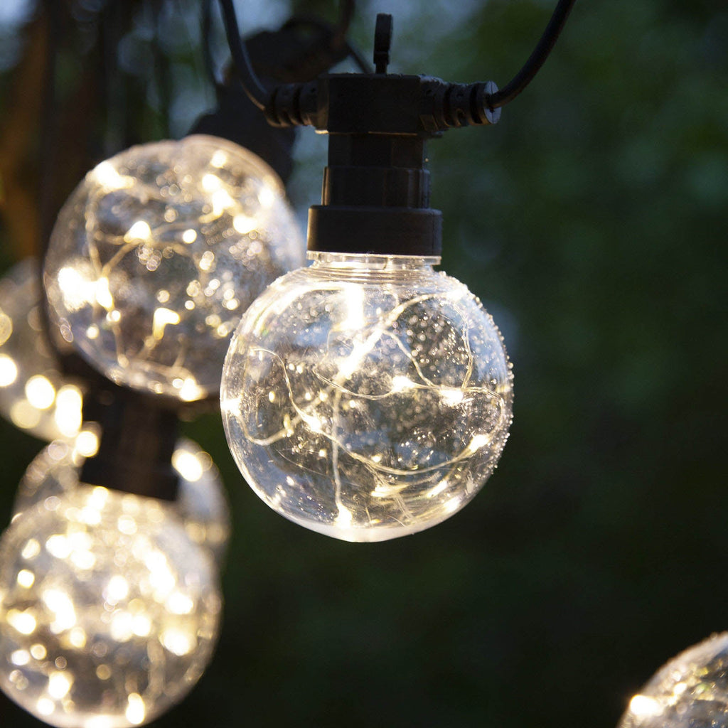 LED-lyslenke Big Circus Dew Drops 10-lys IP44 krok for oppheng