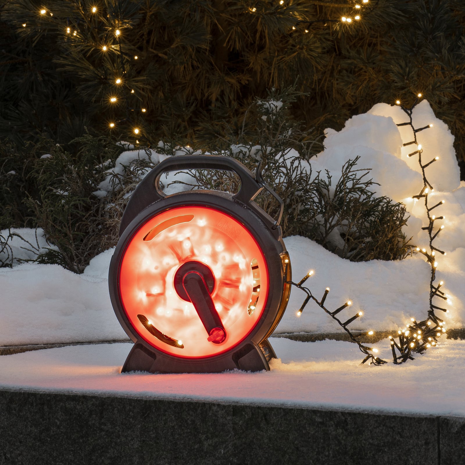 LED-lyslenke Compact varmhvit 1200 LED 26,38 m IP44 Konstsmide Christmas forfra