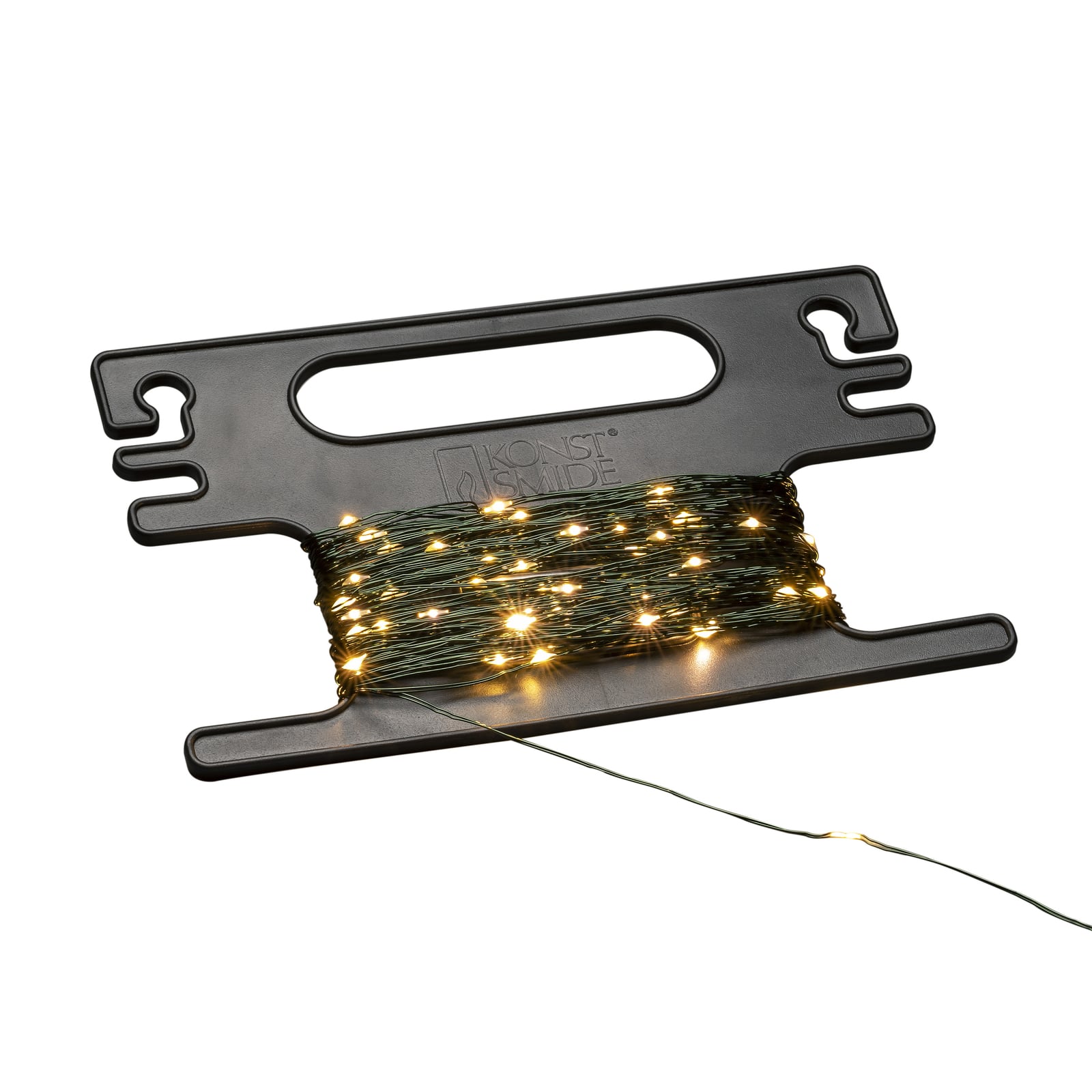LED-lyslenke dråpe 300 lys med oppruller grønn IP44 detalj
