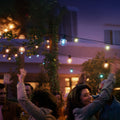 LED lyslenke Festavia Globe 20 lys 14 m RGB IP65 forfra