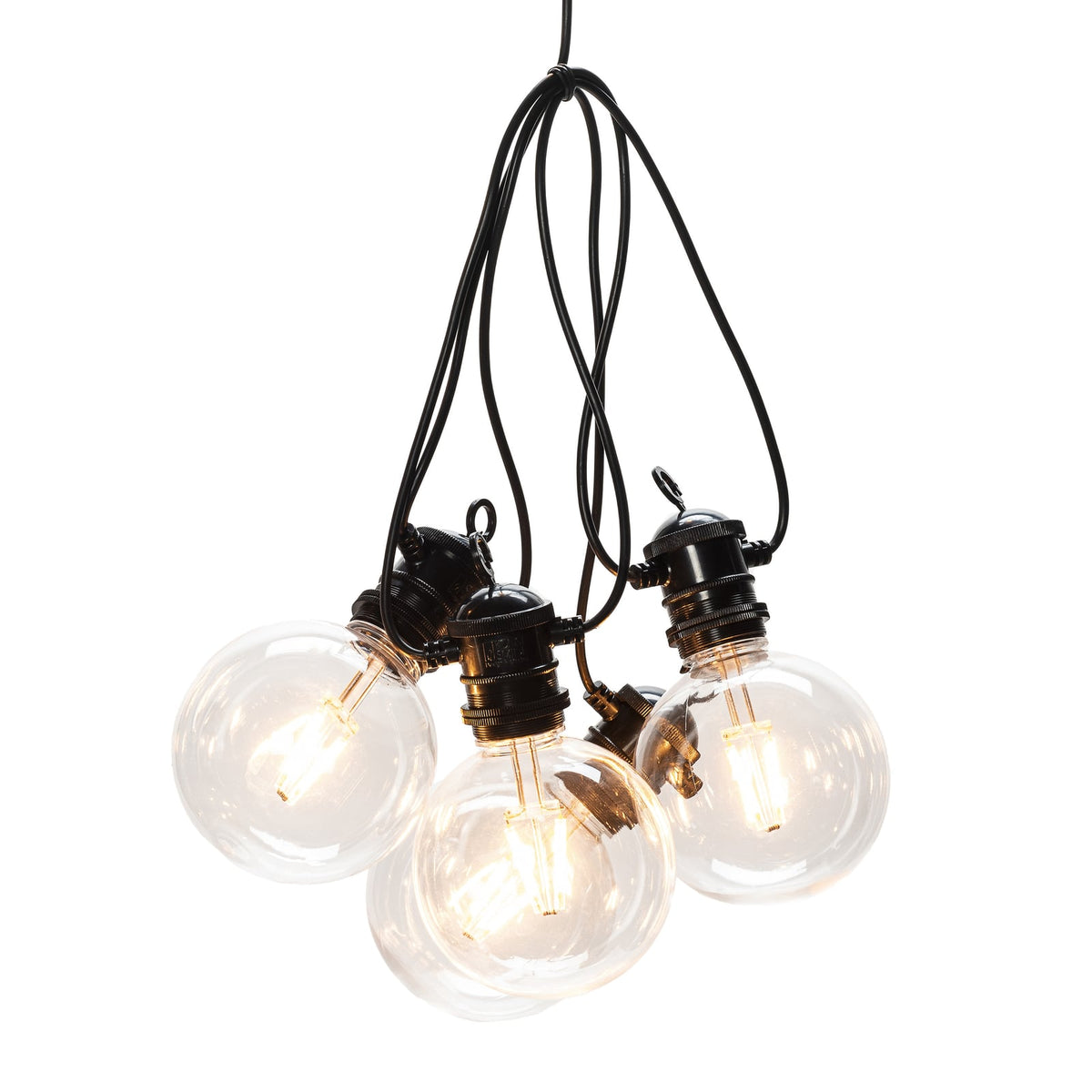 LED-lyslenke globe startsett 10 lys 20 m IP44 dimbar dimmer