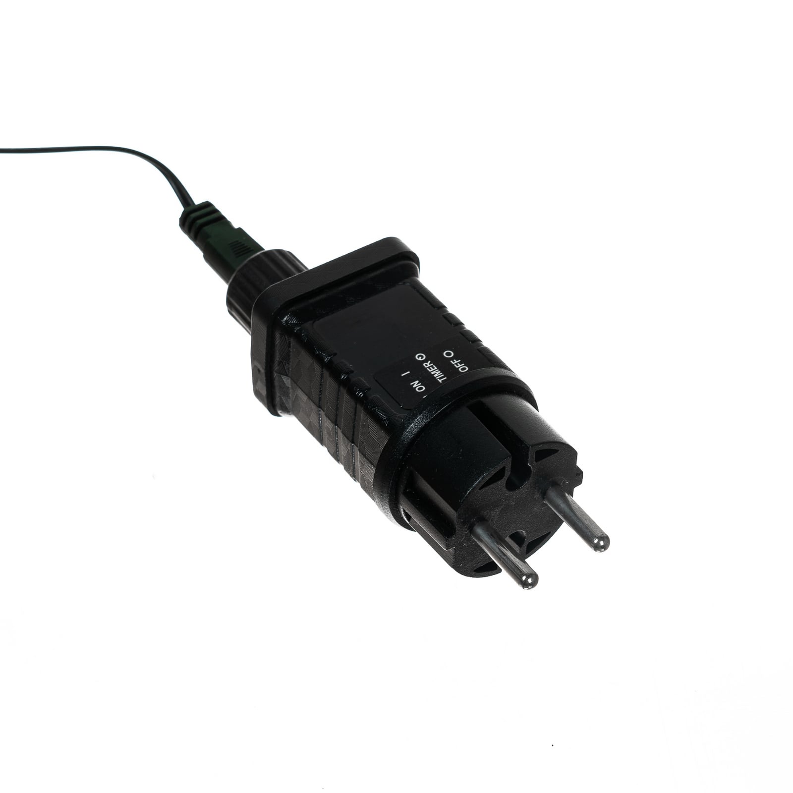 LED-lyslenke Kaloyan 200 lys IP44 22,9 m svart festet i tre