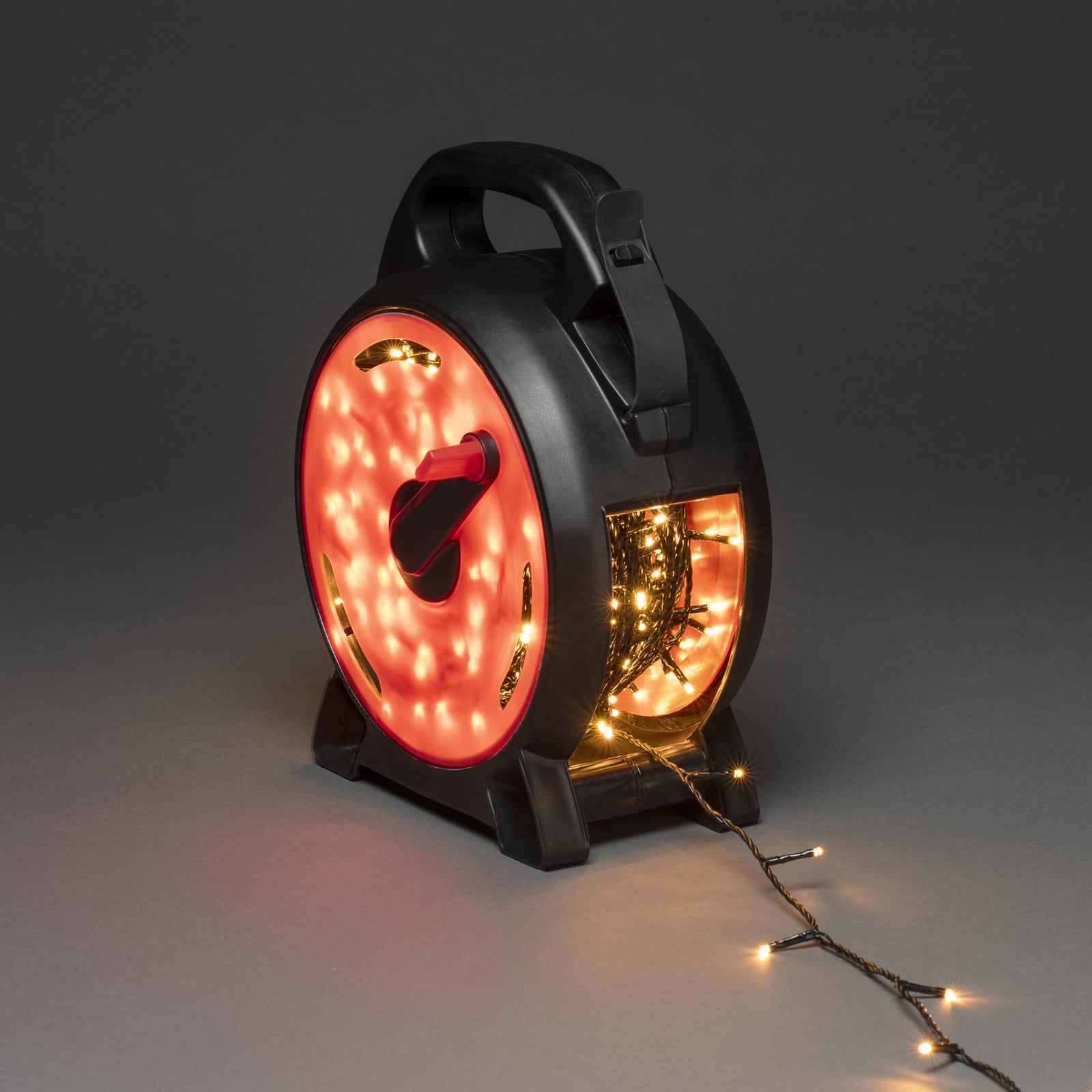 LED-lyslenke Micro ravfarget 400 lys 27,9 m IP44 bakside