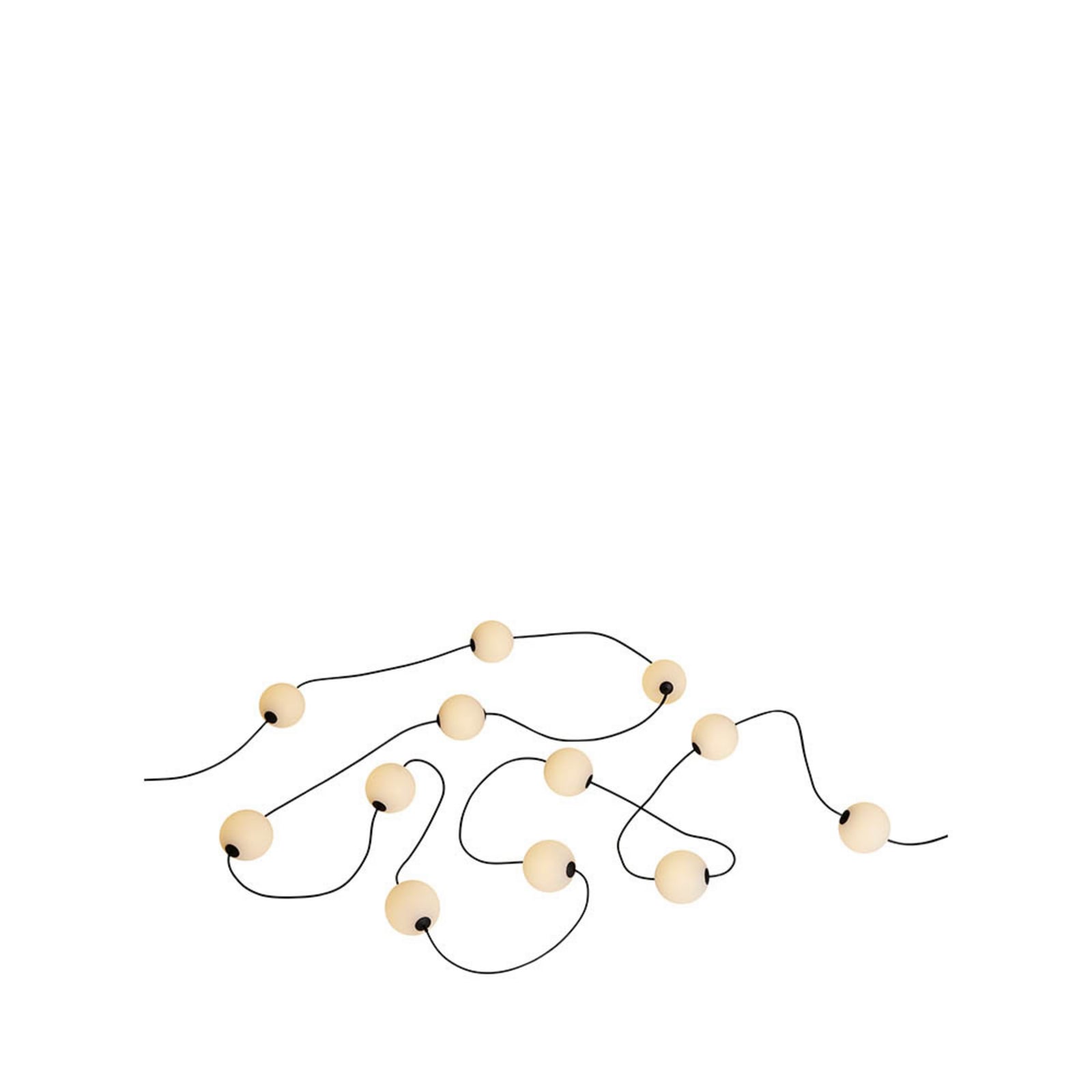 LED lyslenke Miss Garland 12-lys 986 cm IP44 forfra