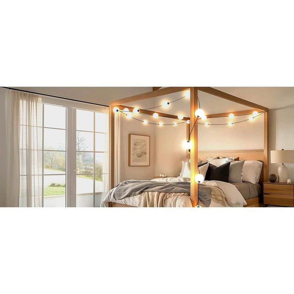 LED lyslenke Miss Garland 12-lys 986 cm IP44 opphengsløsning