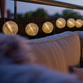 LED-lyslenke Mobile Lampion oppladbar 7-lys hvit IP44 forfra
