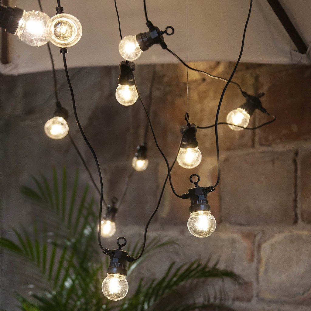 LED-lyslenke Small Circus filament 20 lys IP44 forfra