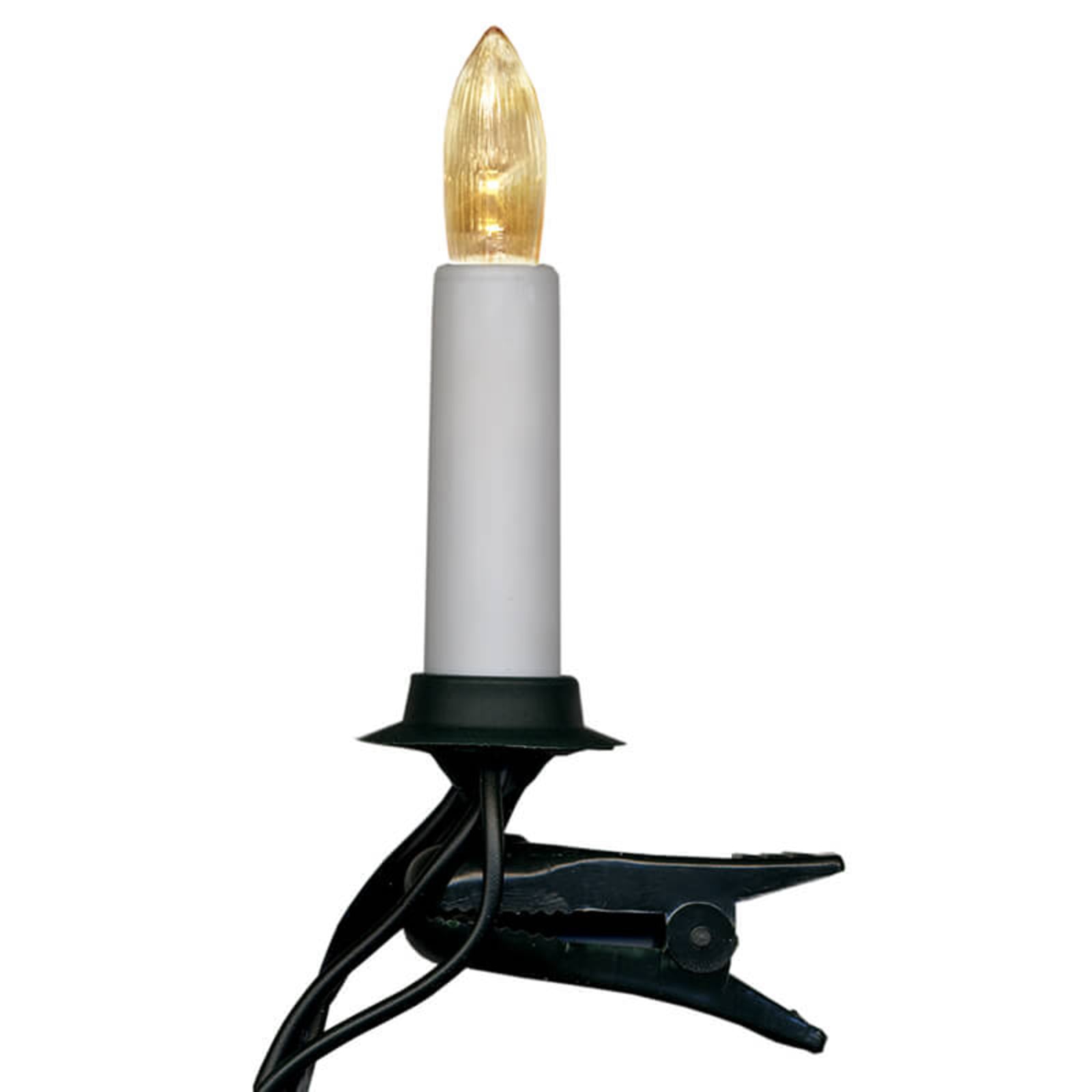 LED lyslenke Svea med 16 stearinlys dobbeltrad bakside