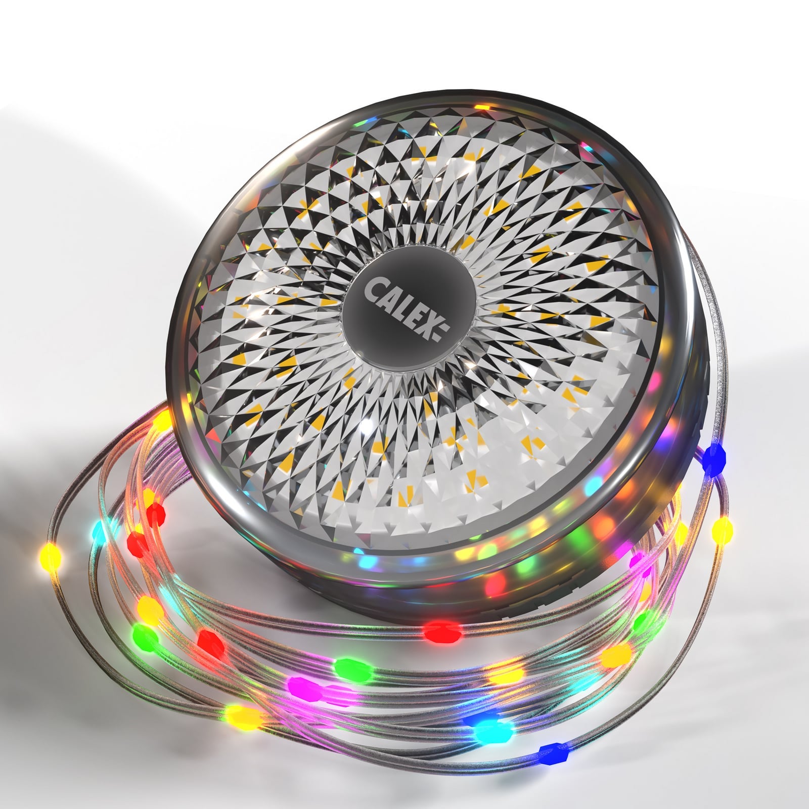 Detaljbilde av LED lyslenke Vista Party Lights RGBW oppladbar 8 m