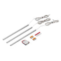 LED-lyslinjer sett 3-pk aluminium 30 cm 2700K IP67 front