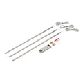 LED-lyslinjer sett 3-pk aluminium 60 cm 2700K IP67 - dot-spot forfra