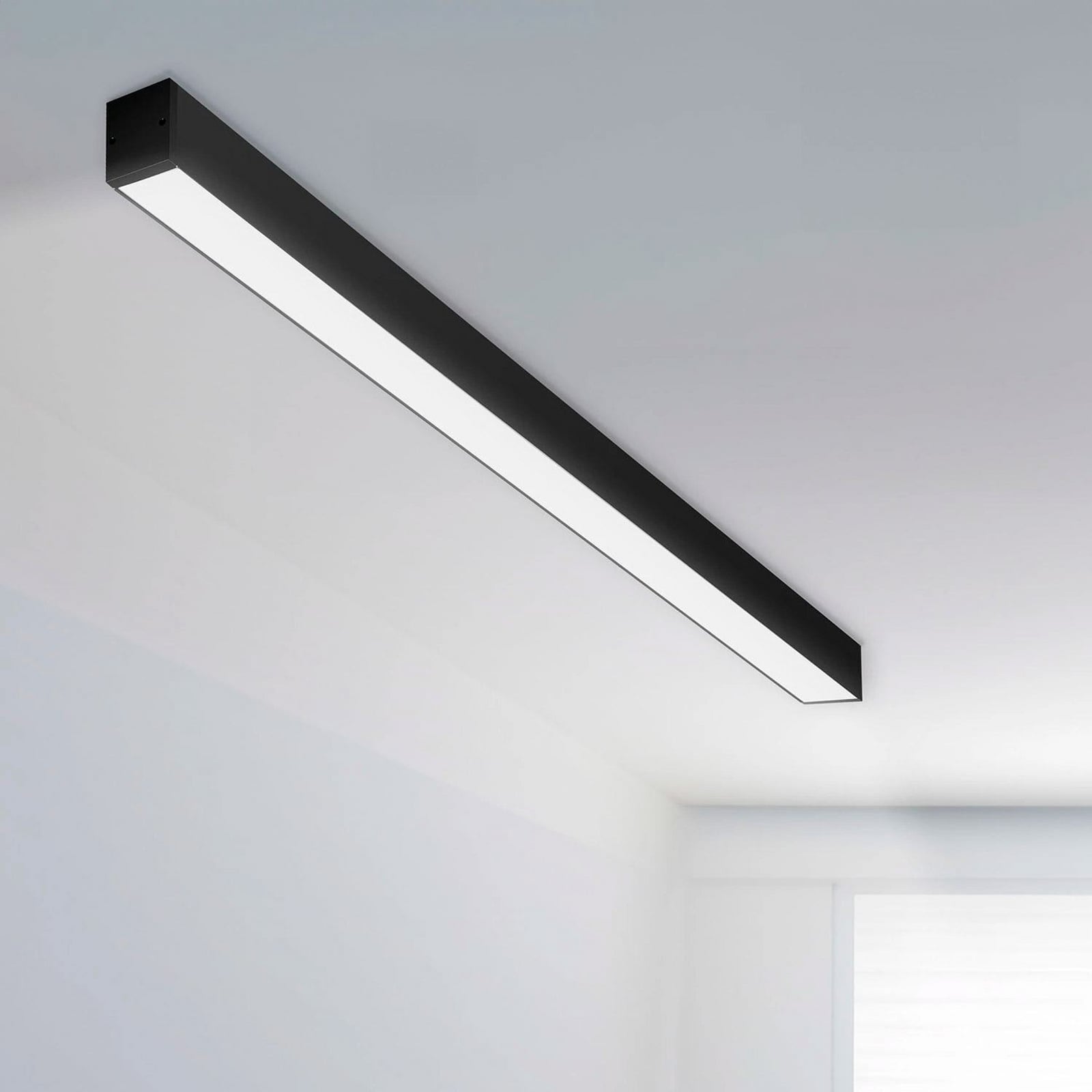 LED lysliste CLICK svart 56 cm CCT DALI dimbar 18W front