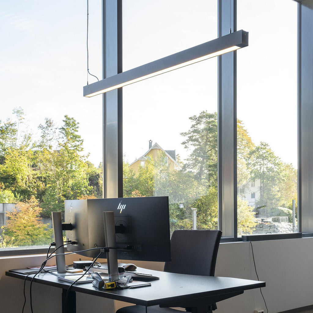 LED lysliste CLICK svart 56 cm CCT DALI dimbar 18W montert i rom