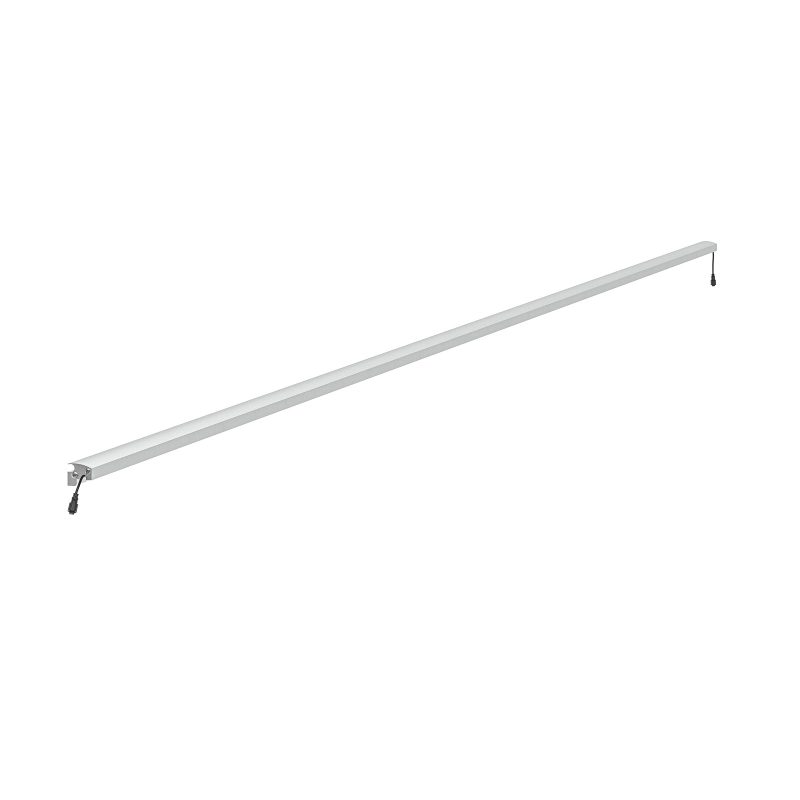 LED lyslist for gjerde aluminium 196 cm dimbar IP67 LyghtUp montert på gjerde